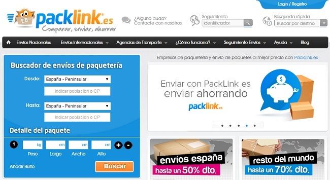 Market-place de servicios_ejemplo de packlink