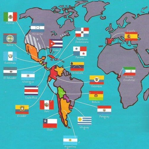 la blogosfera hispanica, paises en los que se habla español